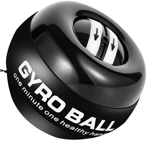 Ezweiji Gyro Ball, Entraînement Intensif de Précision, ABS Anti-Dérapant, Balle Rééducation Main pour Renforcement Avant-Bras & Coordination