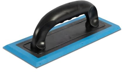 Karl Dahm® Fugbrett Duo 250 x 100 mm – Verfugungswerkzeug mit doppelseitigem Profil, ergonomischem Griff und langlebigem Gummi für Fliesenfugen - 11802