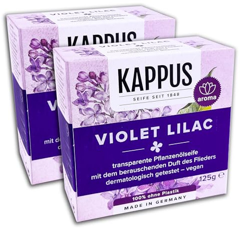 2-pack Kappus tvålviolett lila 2 x 125 g tvålstycke