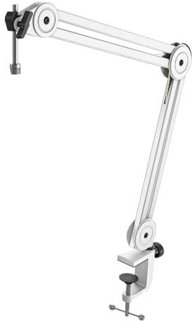mic stand, Microphone Arm Boom, Suspension Stand-Heavy Duty With Desk Clamp For Gaming, Streaming, Podcasting, Recording,parts(BM63W)