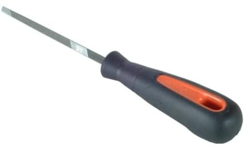 Bahco 4-190-08-2-2 Dreikant-Sägefeile Ergo Doppelspitz mit Heft Hieb 2, 200 x 7,0 mm