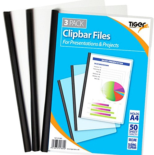 Tiger Clip Bar Files Pack of 3