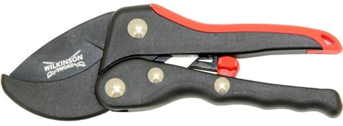 Wilkinson Sword 1111168W Ratchet Anvil Pruner-Black