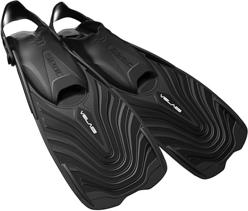 SEAC Vela Oh, Palmes Courtes pour Snorkeling et Piscine avec Sangle réglable