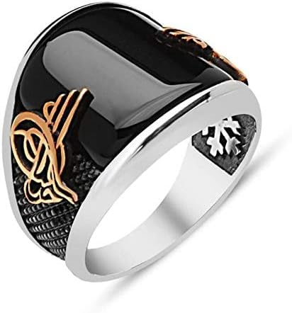 Ottoman Tugra motiv klaret röd agat sten hantverkare handgjord massiv 925 sterling silver herr ring ottoman imperium symbol tugra graverad natursten herring e sterlingsilver, R