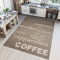 TAPISO Floorlux Teppich Küchenteppich Kurzflor Sisal Optik Flachgewebe Taupe Champagne Coffee Modern Design Wohnzimmer Küche Flur 200 x 290 cm