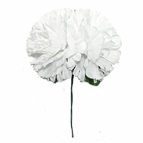 Genérico Flor Flamenca Dos claveles 547116 (Blanco)