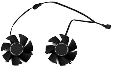 WOMELF FS1250-S2053A 0.19A GPU VGA refroidisseur vidéo ventilateur de carte graphique Compatible for Gigabyte GTX 1650 1630 GTX1650 D6 OC profil bas 4G cartes de refroidissement (Color : 2-Fan)