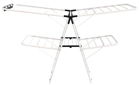 Maomo Double Deck Drying Rack - Space-Saving Two-Tier Laundry Organizer