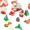JOINPAYA 1 Set Mini-Weihnachtsfiguren Aus Kunstharz Ornamente: Miniatur-Weihnachtsmann-Figuren Kunsthandwerk Schneemann Elch Landschaftsdekorationsset
