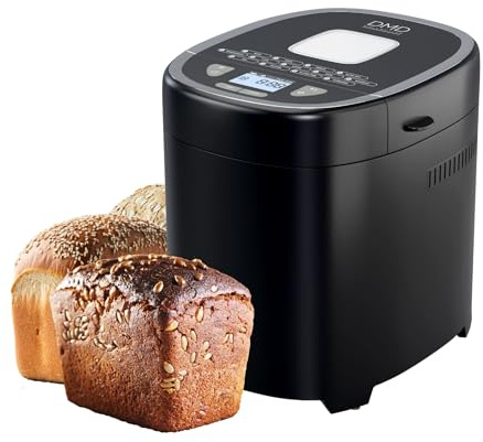 DMD Collective - 17-in-1 Bread Maker, 2lb Bread Machine with 1 Hour Keep Warm, 13hr Delay Start, 3 Crust Shades&Colours, Gluten Free, Sourdough, Whole Wheat, Non-Stick Bread Pan, 550W