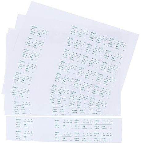 SOIMISS 100pcs Removable Breast Milk Storage Labels Writable Message Stickers for Bottles and Bags Easy Paste Adhesive Date Markers for Home School and Office Organization