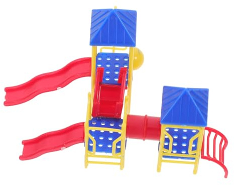 UPKOCH Modelo De Diapositiva Miniatura De Patio para Decoración De Casa De Muñecas Diseño De Escenario Material De Mesa De DIY