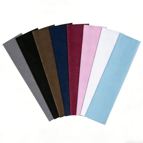 CCILAND Stirnbänder für Frauen Damen, 8 Pack Elastisches Stirnband Damen Sport, rutschfest Atmungsaktiv Haarband für Laufen, Yoga, Fitness, Workout