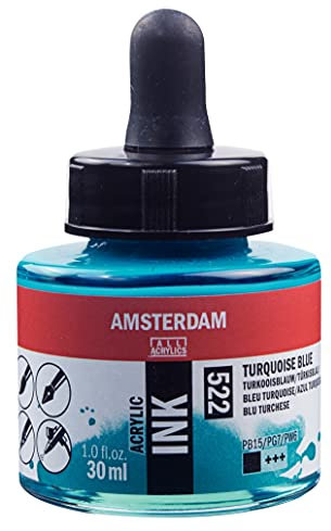 Amsterdam 17205220 Acryl-Tinte, türkis/blau, 30 ml