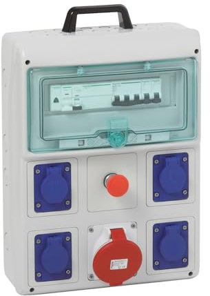 Kaedra coffret de chantier 4 prises 16A NF + 1 prise 3P+N+T 32A - PFR10107