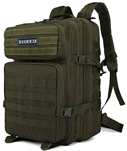 Doshwin 40L Mochila Táctica Militar Camuflaje Molle Assault Pack (Oliva)