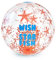 LEGAMI Aufblasbarer Strandball, Farbe Starfish, einzigartig, BB0008