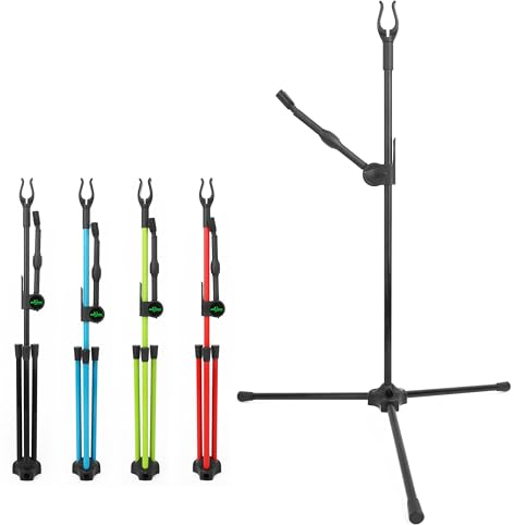 limaity Bogenschießen Recurvebogenständer Tragbarer,zusammenklappbarer Bogenständer Verwendung von zusammenklappbaren Recurvebogenständern für die Jagd im Freien Sportarten (Schwarz)