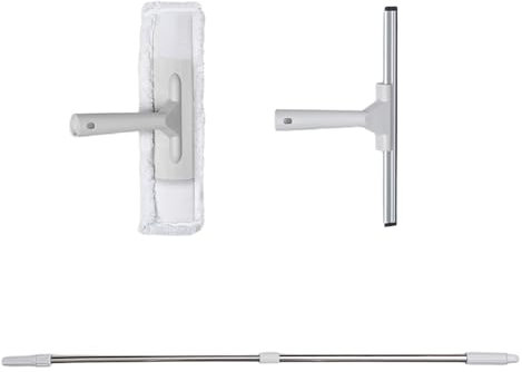 Raschietto per Vetri, Raschietto Per Vetri Con Manico Ergonomico 30 cm per Pulisci Vetri Finestre e Specchi Interni ed Esterni e Piastrelle