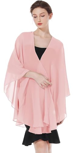 zurabini Chiffon Shawls and Wraps for Women 200 * 70 CM, Lightweight Scarfs Stole Silk Feeling Sheer Cover Up, Lightweight Long Sheer Scarfs Headscarf for Wedding Party Evening Dresses