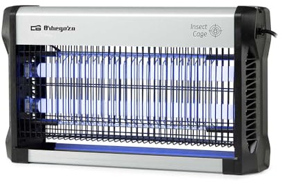 Dödar Orbegozo MQ 5530 insekter Miljövänlig och lätt att använda aluminiumhölje och sidor av PC/ABS-harts för inomhusbruk. Effekt 5w. Åtgärdsområde 50 m2. 34 x 9 x 28,5 cm. Hängkedja. 220-240 v~