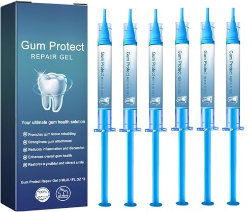 Gel Topico Aiuto nella Rigenerazione dei Tessuti Orali,Crescita della Gengiva,Protezione Della Salute Delle Gengive 6pc
