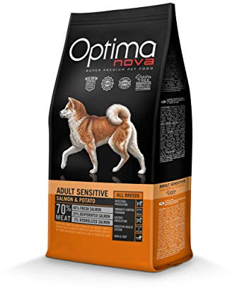 Optima Nova - Foder för små, medelstora och stora vuxna hundar korn fri känslig lax och potatis
