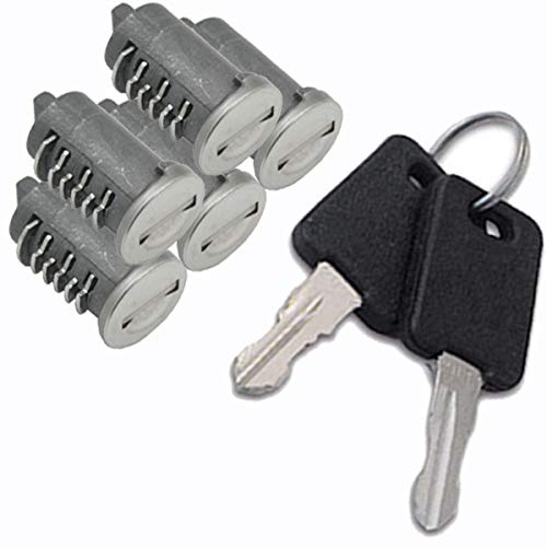 5 x FAP hylscylinder, cylinder, lås, husvagn, husbil, husvagn, gammal
