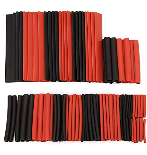 TuToy 300 pezzi Set di fili avvolgenti per guaine per cavi termorestringenti 2: 1 senza alogeni