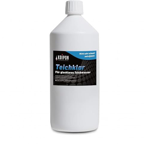 KOIPON Teichklar 0,5 L Teichwasseraufbereiter für klares Teichwasser, KH-Wert & Ph-Wert senken, Phosphatbinder gegen trübe und grüne Fischteiche