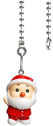 Christmas Ceiling Fan Pull Chain,Cute Realistic Resin Charm Pulls Charm Extension Decorative,12in 3mm Diameter Beaded Fan Light Pull Chains Extender Ornaments, christmas decorative pendant (S)