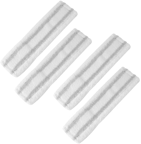 Replacement Microfibre Mop Cover Compatible with Karcher WV1 WV2 WV5 WV6 Plus Window Vacuum Cleaner Spray Bottle Accessories Window Cleaner Replacement Parts Pack of 4