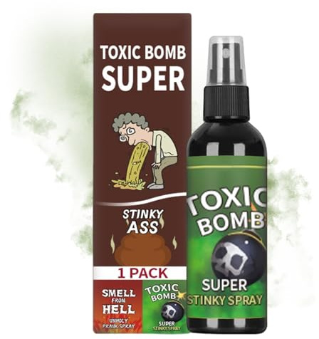 Générique Spray Puant | Puissant Pratique Drôle Article De Nouveauté Farce Cadeau Hilarant | Bombe De Fausse Crotte pour Blague Amusante,pour, Adultes, Famille, Amis, Garçons, Filles