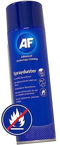 AF Professional Non Flammable Invertible Spray duster / Air Duster Compressed Gas Can Spray – For Office PC Cleaning / Keyboard Dust Cleaner / Industrial electronics / Fans etc. - 200ml, SDU200D