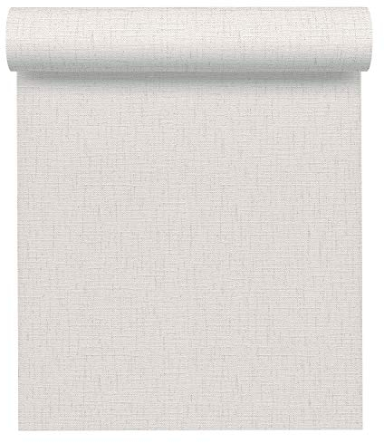 A.S. Création Strukturprofiltapete Belle Epoque Tapete Unitapete 10,05 m x 0,53 m grau weiß Made in Germany 647139 6471-39