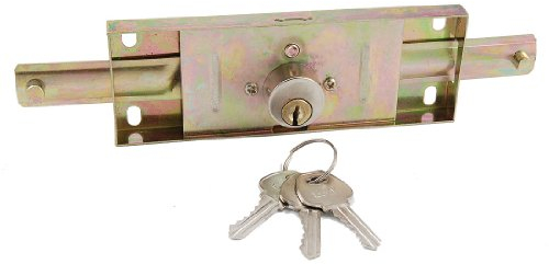 sourcing map Metal Hardware y garajes Rolling para puerta de cerradura + 3 piezas llaves