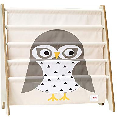 3 Sprouts - Bücherregal Kinderzimmer Holz - Montessori Bücherregal für Kinder - Eule