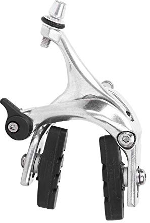 VGEBY Fahrradbremse, Universal Metall Fahrrad C Bremssattel Bremse Fahrradzubehör für Rennrad Fixed Gear(Silver Front Clip)