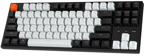 Keychron C1 Wired Mechanical Keyboard TKL, RGB Backlit with Double-Shot ABS Keycaps, 87 Keys Hot-Swappable Pre-lubed Tactile Switch Compatible with Mac Windows