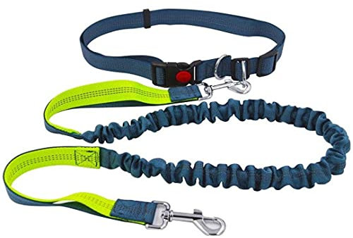 SUDEPETS Laufleine für Hunde - elastisch, reflektierend, verstellbar 70 cm bis 130 cm, Mehrfarbig