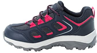 Jack Wolfskin Unisex Vojo Texapore Low K Walking-Schuh, Dark Blue/Pink, 34 EU