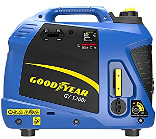 Generatore inverter silenzioso 1000 W, 4 T 54 cc, autonomia 8,5 h 50%. Elettrico Benzina 62 dB, Serbatoio 2,9 L. Doppia Presa USB 5V. Ideale per campeggio/roulotte