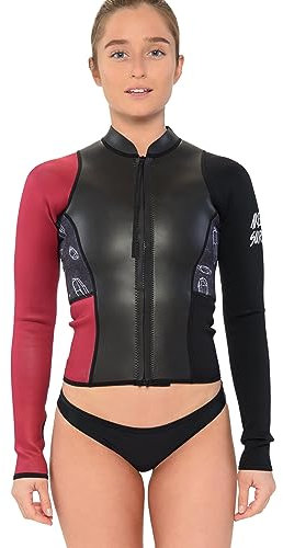 Akela Damen Sayulita Neoprenjacke Bademode, Marineblau, Medium