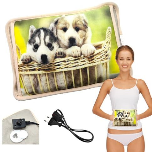 Powersell - Electric Hot Water Bottle | Plush Lining for Softness | Long-Lasting Heat up to 5 Hours | Easy Electric Charging | Suitable for Winter Use, Plush Toy