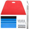 Professional Wallpaper Hand Tool Kit, 1 Set 8 Pieces Wallpaper Application Tool with Trimming Tool, Felt Squeegee, Hard Scraper for Vinyl Wrap, Professional Wallpaper Tool, Multicolor