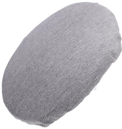 GAROZATION Sitzpolster Für Den Außenbereich Klapphockerkissen Für Camping Tragbare Stuhlmatte Hockerpolster Oxford-grau Leinen 1 Einheit