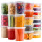 Cozary Vorratsdosen mit Deckel Luftdicht 48 Sets,Frischhaltedosen mit Deckel-12pcs 32Oz, 24pcs16Oz, 12pcs 8Oz BPA-Frei, Spülmaschinen- und Mikrowellengeeignet