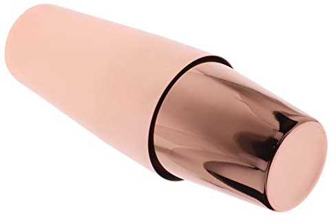 Qudinip Boston Cocktail Shaker Set Hållbar Dryckesblandare i Rostfritt Stål för Barer och Mjölktebutiker 850 Ml 550 Ml (Rose guld)