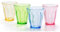 YINJOYI 10 oz Plastic Tumblers Drinking Glasses Kids Smoothie Cups Children's Water Glassware Reusable Colored Picnic Drinkware for Cocktail Juice Beer Wine Whiskey (4 Colors)